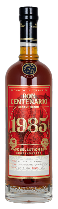 Ron Centenario 1985 Second Batch Rum 40% vol. 0,7l